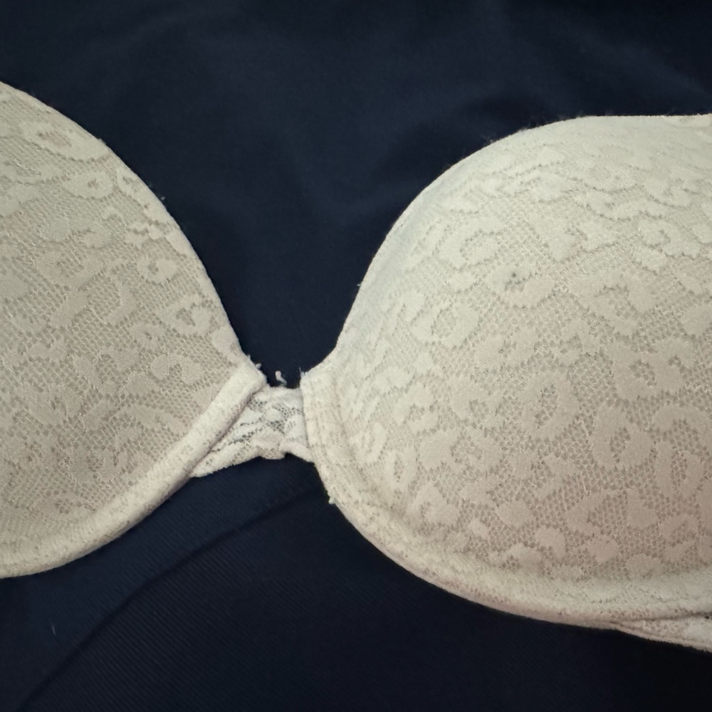 Pink by Victoria secrets white bra